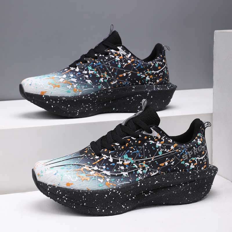 Breathable Mesh Athletic Shoes - Men Marathon Running Shoes Unisex Carbon