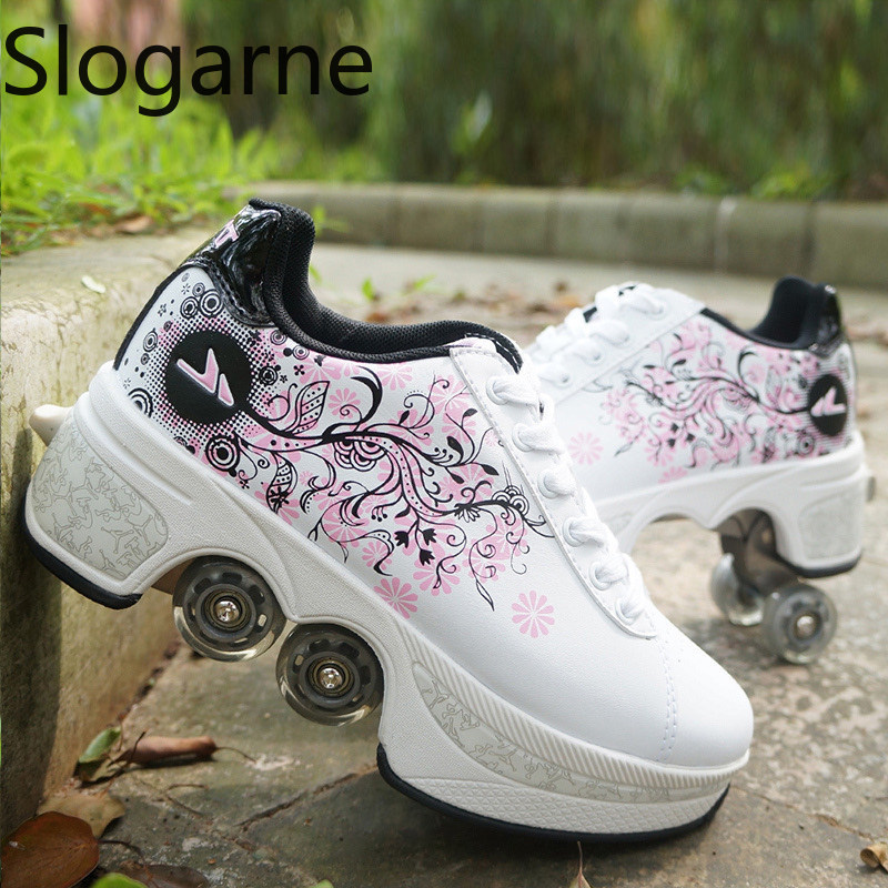 Sneakers - Women 4 Wheels Deformation Roller Skates