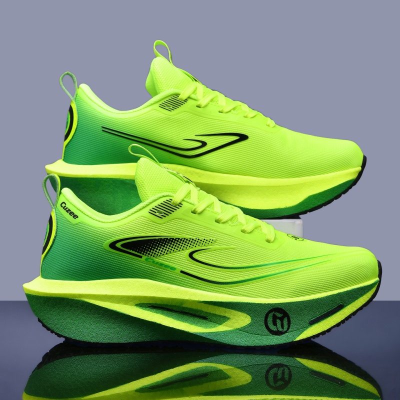 Men Running Shoes Carbon Board - đánh giá và giá Breathable Mesh Athletic Shoes