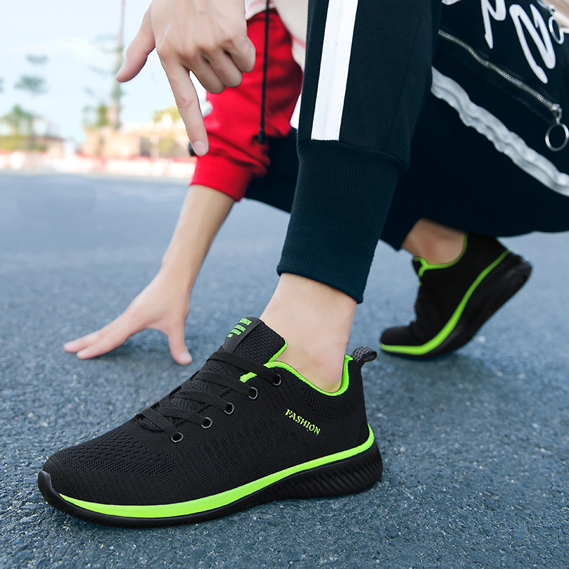MAEDEF Athletic Shoes for Men  - đánh giá và giá Knit Fabric Lace Up Sneakers