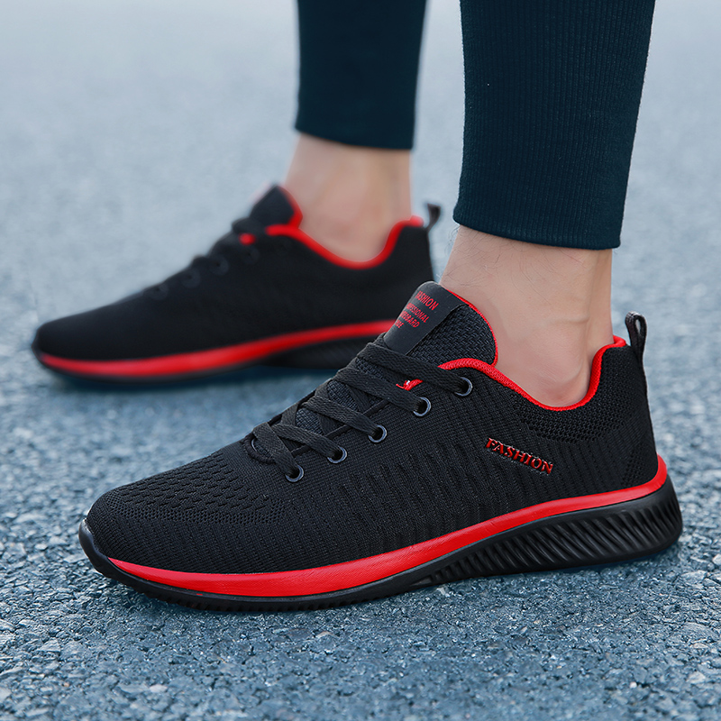 MAEDEF Athletic Shoes for Men  - đánh giá và giá Knit Fabric Lace Up Sneakers