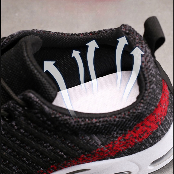 Men's Sneakers Knit Shoes Fash - đánh giá và giá Knit Fabric Lace Up Sneakers