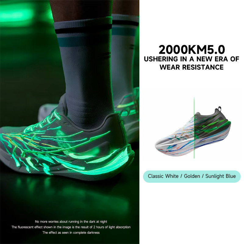 XTEP 2000km 5.0 New Colors Run - đánh giá và giá Reflective Night Running Shoes