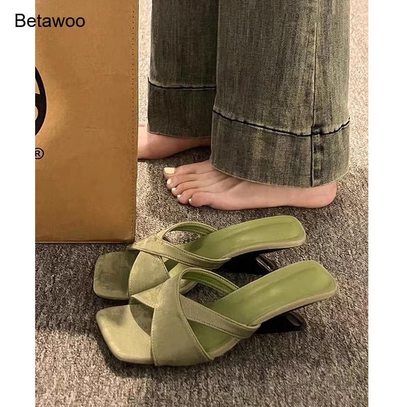 Women's Curved Block Heel Mule - đánh giá và giá Sandals