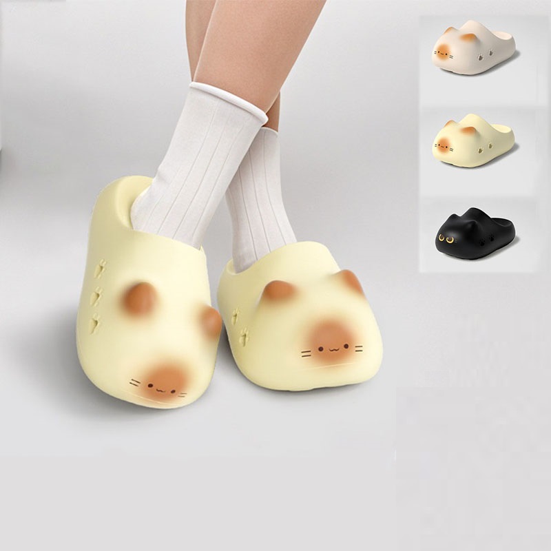 New creative black cat slipper - đánh giá và giá Boots